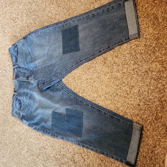 Universal Thread Boyfriend - Slim Hip & Thigh, Tapered Leg, 100% Cotton - Picture 1 of 12